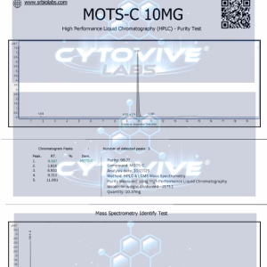 MOTS-C, HPLC, Tincture, SARMS, Peptides, nootropics, Cytovive