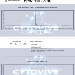 Hexarelin, HPLC, Tincture, SARMS, Peptides, nootropics, Cytovive