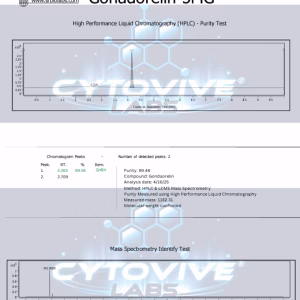 Gonadorelin, HPLC, Tincture, SARMS, Peptides, nootropics, Cytovive